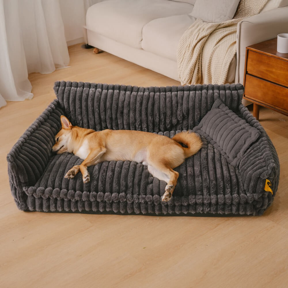 Grand coussin orthopédique lavable et doux pour chien Canapé pour chien-Snoozy Dream