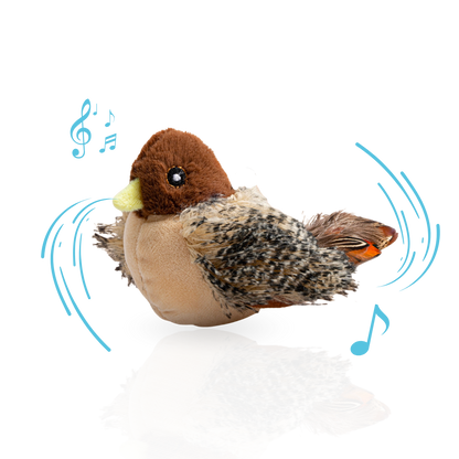 Jouet interactif pour chat en mouvement & jouet qui pépie, rechargeable par USB